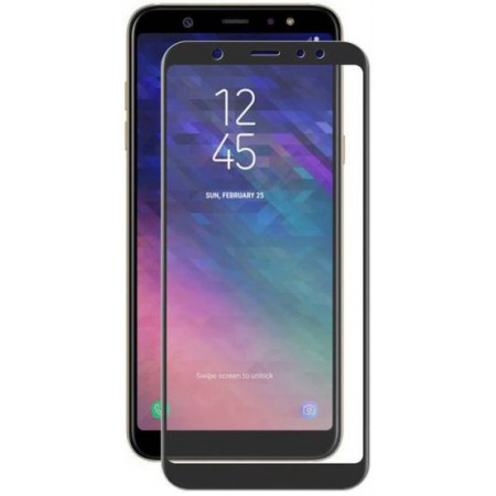 Защитное стекло для Samsung Galaxy A6+ (2018) (С черной рамкой)
